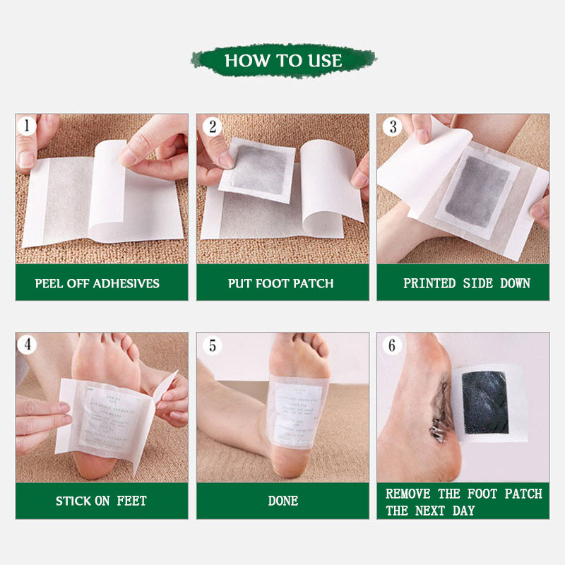 10 قطع من لصقات القدم المزيلة  - مراجعة Detox Foot Patch وسعره