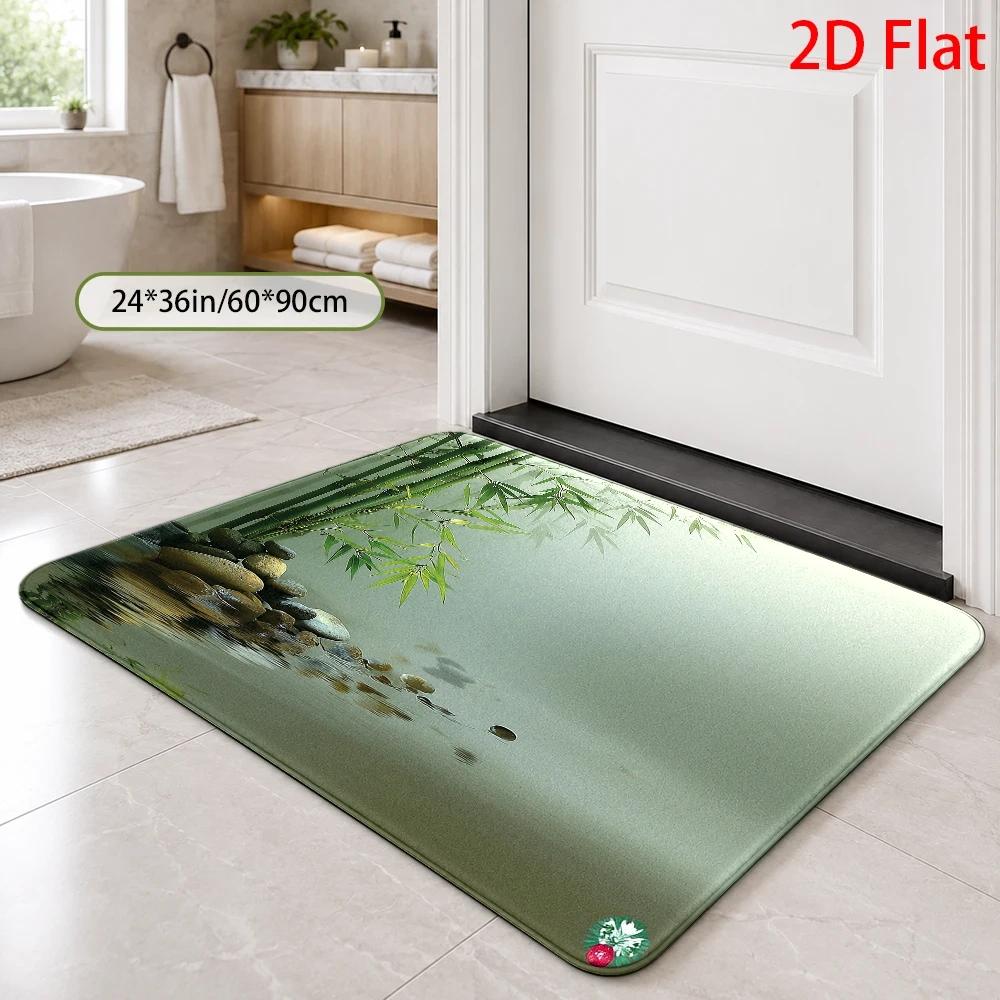 سجادة حمام مقاومة للماء بتصميم - مراجعة Bamboo Bath Mat وسعره