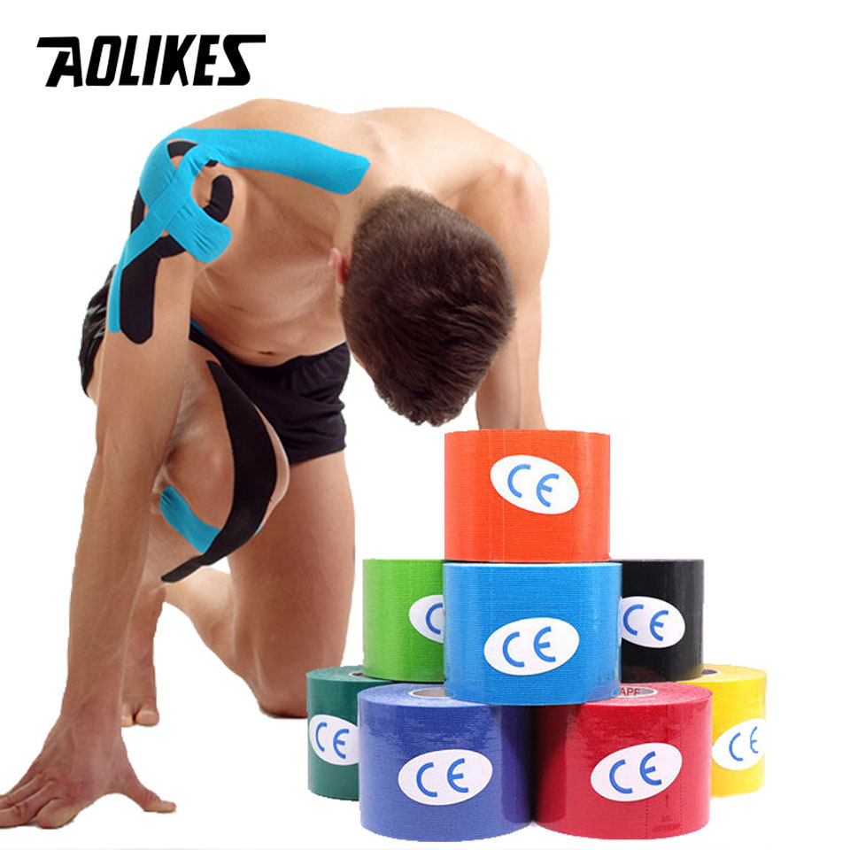 AOLIKES 2 حجم شريط علم الحركة  - مراجعة Sports Taping Precut وسعره