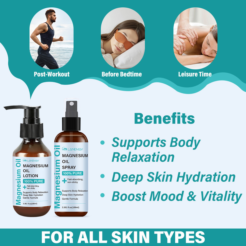 مجموعة رذاذ ومرطب زيت المغنيسي - مراجعة Bath Salts Magnesium وسعره