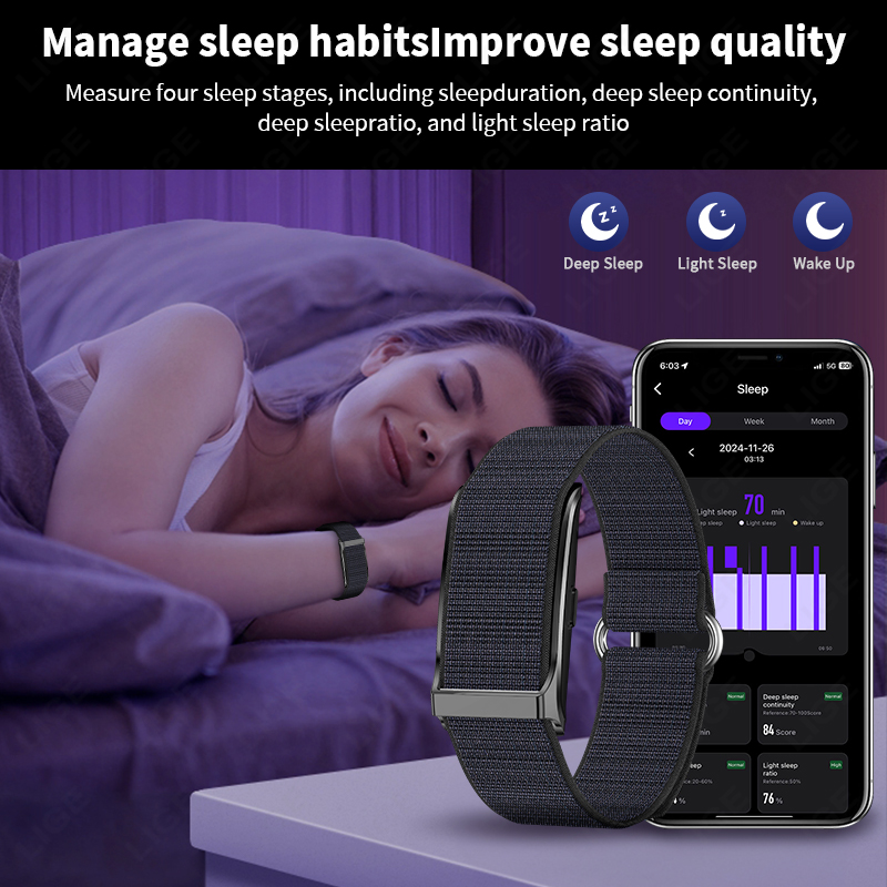 LIGE ساعة ذكية معدل ضربات القل - مراجعة Health Wellness Bracelet وسعره