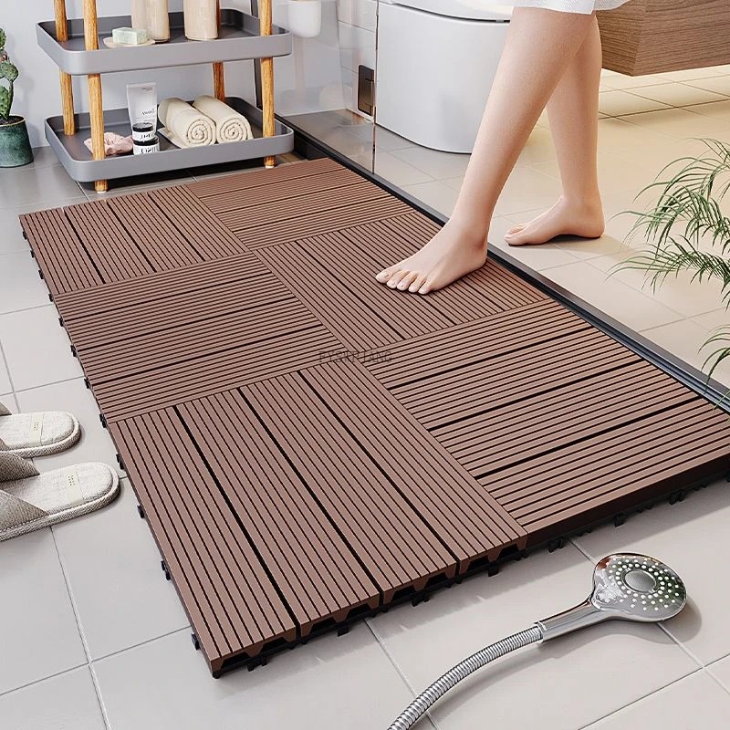حصيرة أرضية محاكية للخشب مقاوم - مراجعة Bamboo Bath Mat وسعره