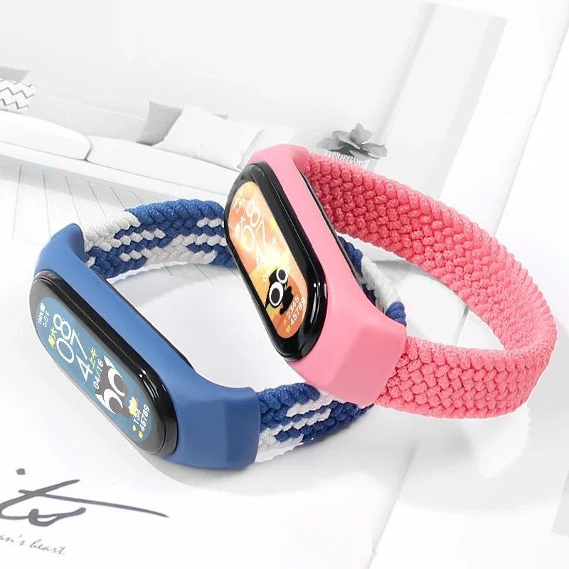 حزام لـ Mi band 7 8 6 5 نايلون - مراجعة Health Wellness Bracelet وسعره