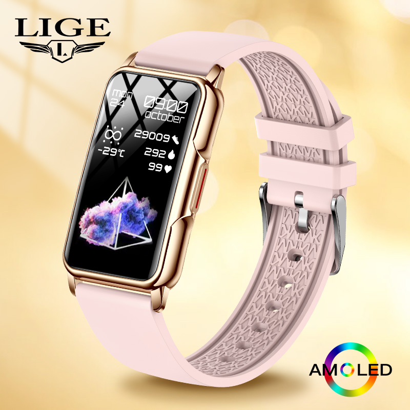 LIGE عداد الخطى بلوتوث دعوة سا - مراجعة Health Wellness Bracelet وسعره